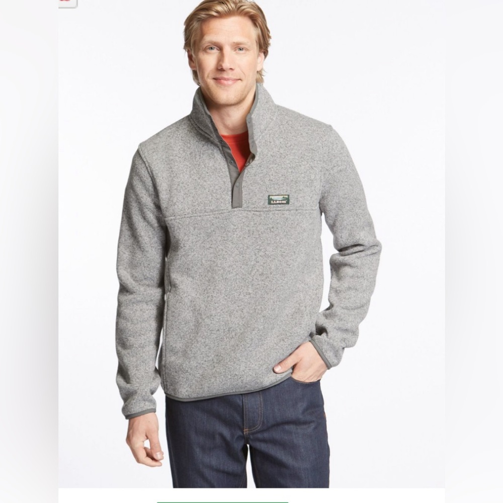 Men's L.L.Bean Sweater Fleece Pullover Large